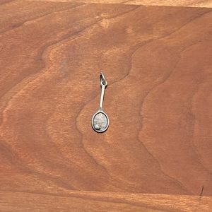 Sterling Silver Tennis Charm 1”